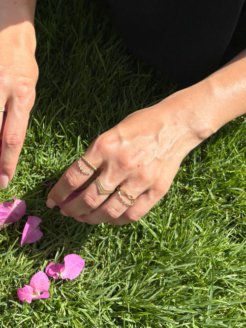 Lapis Chain Ring